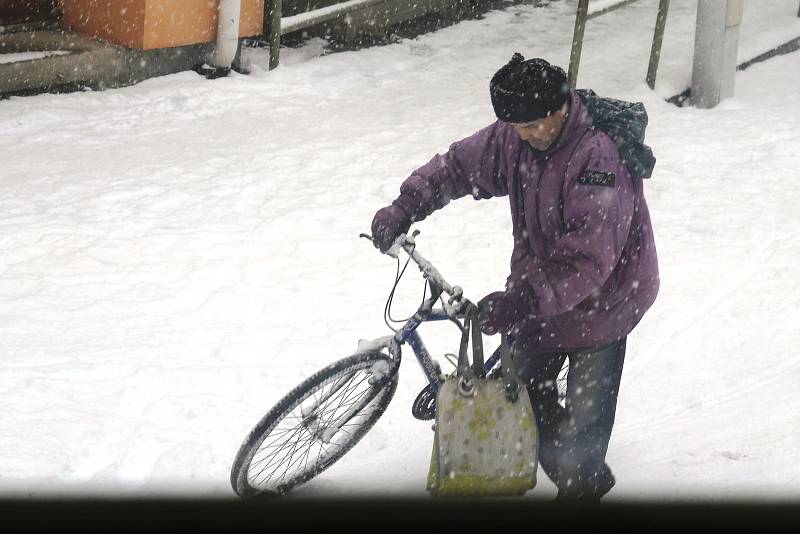 Cyklisté v Břeclavi v roce 2015.