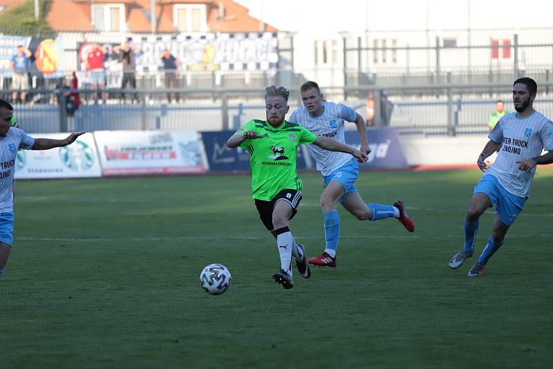 Fotbalisté Znojma sehráli první zářijový pátek zápas proti týmu Vrchoviny.