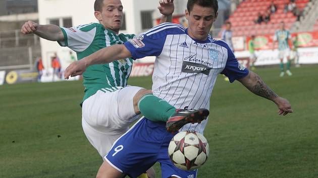 Znojemští fotbalisté v utkání 21. kola nejvyšší české soutěže na brněnském stadionu pouze remizovali 0:0 s Bohemians 1905.