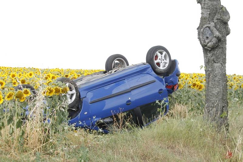 O velkém štěstí, že v protisměru nepotkal jiné auto nebo cyklistu, může hovořit řidič modrého Peugeotu 206, který havaroval v neděli kolem jedenácté hodiny dopolední na silnici druhé třídy mezi Hlubokými Mašůvkami a Příměticemi na Znojemsku.