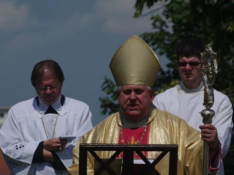 Poutní mši celebroval novoříšský opat Marian Rudolf Kosík.