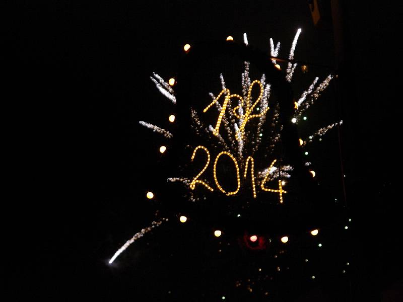Tisíce lidí ve Znojmě oslavily konec roku 2013 a příchod toho nového.