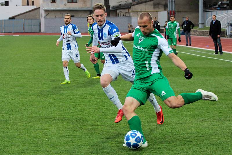 Druholigoví fotbalisté Znojma sehráli v pátek utkání 22. kola Fortuna:Národní ligy proti Vlašimi.