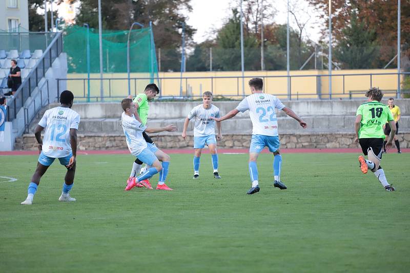 Fotbalisté Znojma sehráli první zářijový pátek zápas proti týmu Vrchoviny.