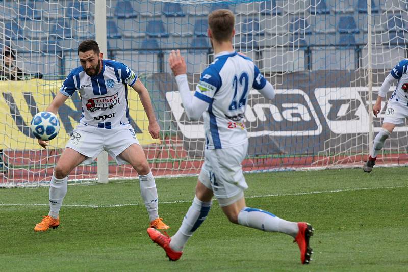Druholigoví fotbalisté Znojma sehráli v pátek utkání 22. kola Fortuna:Národní ligy proti Vlašimi.