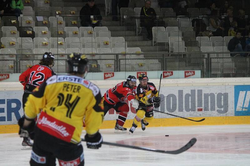 Znojemští hokejisté porazili Vídeň. Derby ovládli 4:3 po samostatných nájezdech.