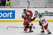 Hokejový tým České republiky sehrál ve středu přípravné utkání na znojemském zimním stadionu proti Rakousku v rámci Euro Hockey Challenge.
