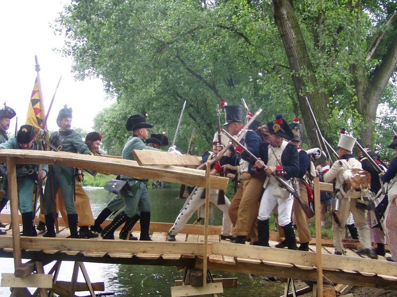 Rekonstrukce napoleonské bitvy u Dobšic v roce 2004