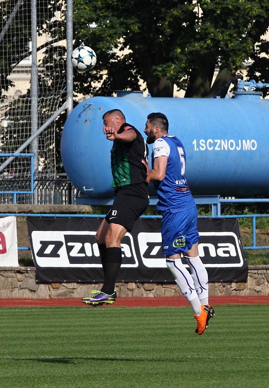 V posledním kole Fotbalové národní ligy se znojemští fotbalisté utkali s Příbramí, která postupuje do nejvyšší soutěže.