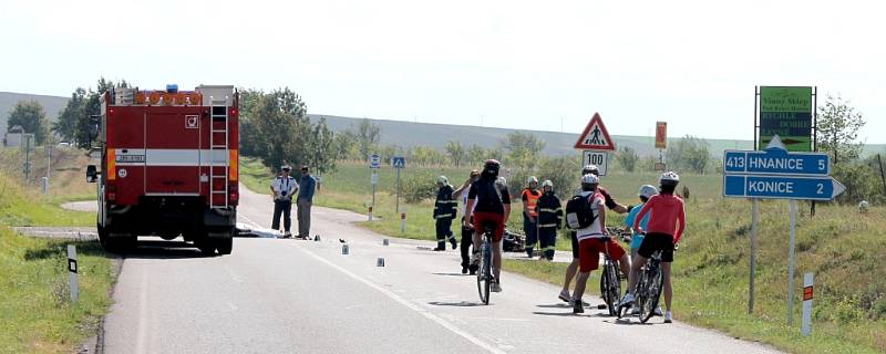 Tragická nehoda u Konic skončila smrtí motorkáře.