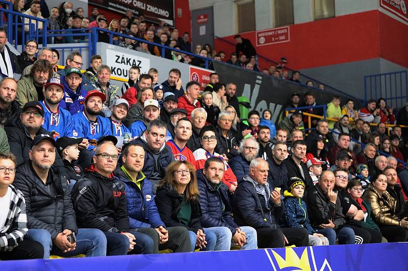 Vyprodaná Nevoga aréna sledovala jasnou výhru české reprezentace 5:1 nad Rakouskem.