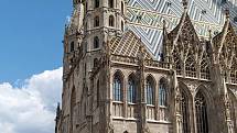 Z letního výletu do Vídně. Katedrála svatého Štěpána.