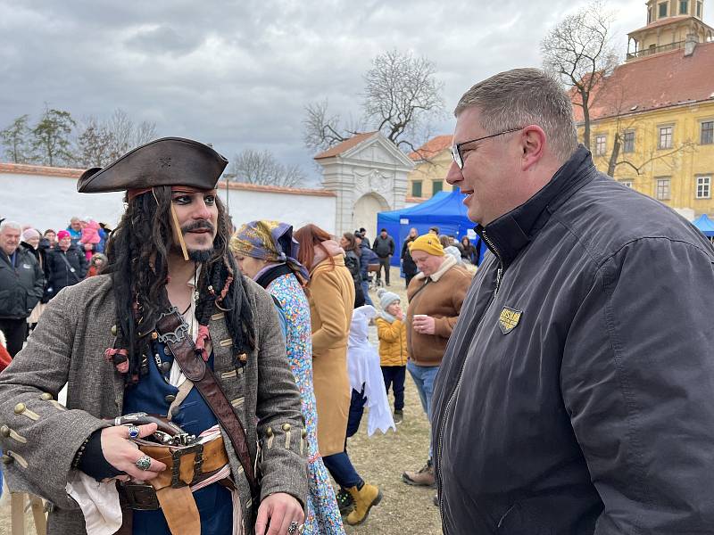 Z prvního masopustu na zámku v Moravském Krumlově.