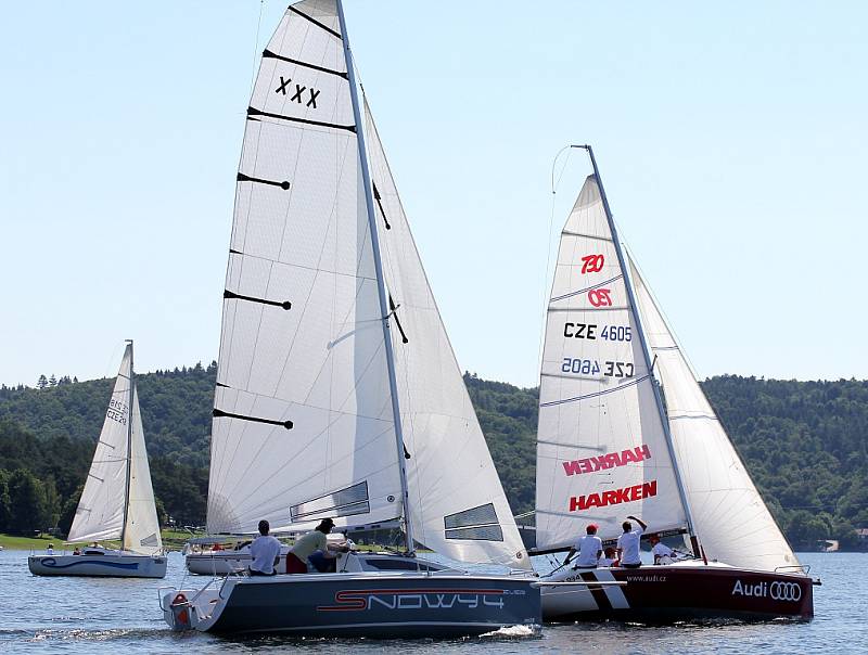 Na jezeře vranovské přehrady se jel o víkendu jachtařský Moravia Cup.