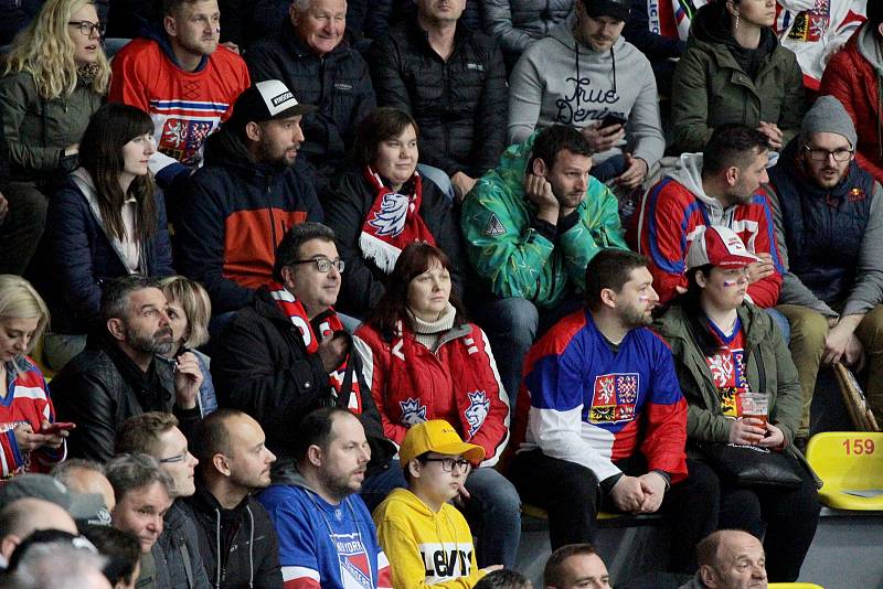 Hokejový tým České republiky sehrál ve středu přípravné utkání na znojemském zimním stadionu proti Rakousku.