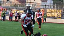 Znojemští američtí fotbalisté Znojmo Knights přehráli rakouský Weinviertel Spartans 48:9.