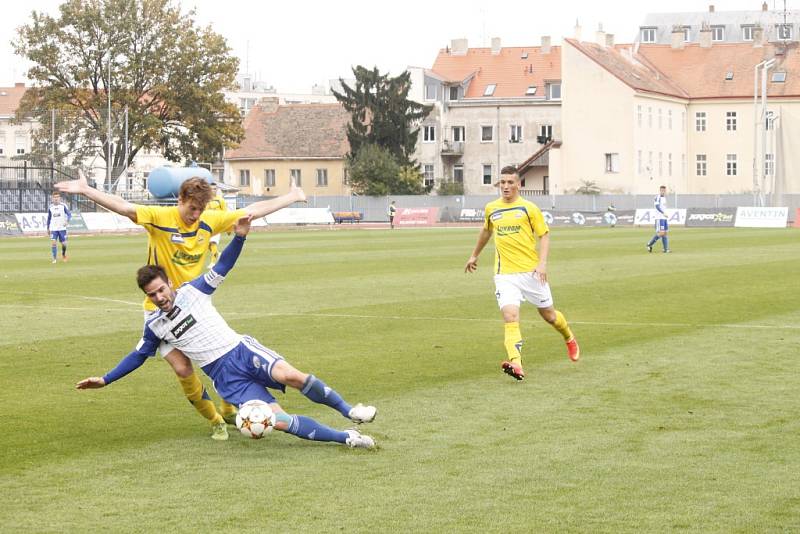 Fotbalisté Znojma remizovali na domácím hřišti se Zlínem 2:2.