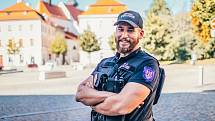 Městská policie Znojmo. Strážník. Ilustrační foto. 