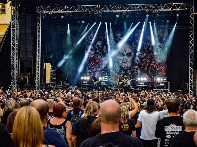 Moravský Krumlov zažil další ročník metalového a rockového festivalu Rock Heart. Foto: Kristýna Sklenářová