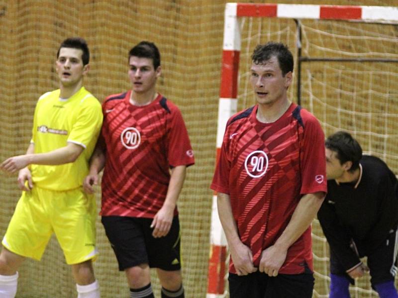 Exhibiční utkání futsalové ligy ve Znojmě.