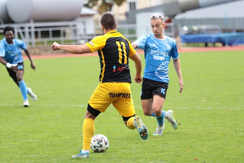 Fotbalisté 1. Znojmo prohráli v 9. kole MSFL na domácím hřišti s Hlučínem 1:5.