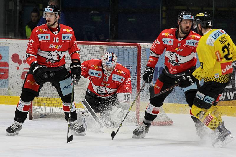 Druhý zápas čtvrfinále play-off sehráli znojemští Orli proti Vienna Capitals v pátek večer.