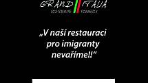 Za tento nápis dostal majitel restaurace v Hrušovanech nad Jevišovkou Tomáš Ševčík pokutu.