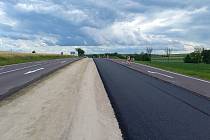 Rekonstrukce silnice I/38 u hraničního přechodu Hatě do Rakouska je u konce. Stála přes 74 milionů korun.