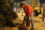 Vánoční strom zmizel z náměstí Svobody