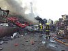 Záběry z místa požáru: podívejte se, jak se Moravským Krumlovem valil dým