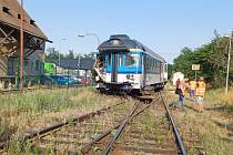 Nehoda vlaku u Božic na Znojemsku.