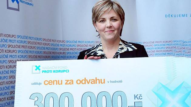 Renata Horáková získala cenu Nadačního fondu proti korupci.