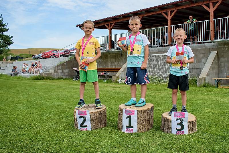 Malí sportovci v Hlubokých Mašůvkách soutěžili při ttradičním běhu.