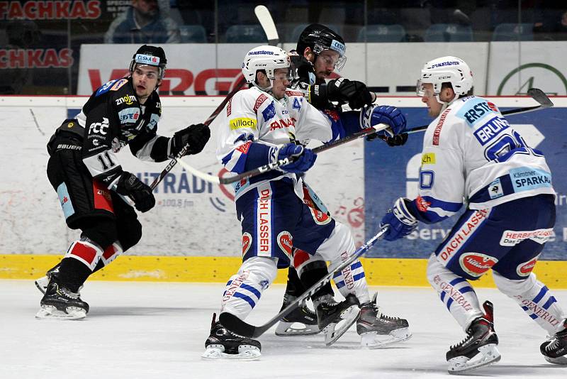 Hokejoví Orli Znojmo sehráli v úterý zápas proti rakouskému Villachu v rámci soutěže EBEL.