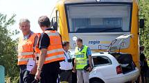 V pátek 18. srpna vjela u železniční stanice Olbramkostel na Znojemsku na železniční přejezd Octavia v době, kdy tudy projížděl motorový vlak. Při srážce zemřeli dva lidé, dítě ve vážném stavu transportovali záchranáři vrtulníkem do Brna.