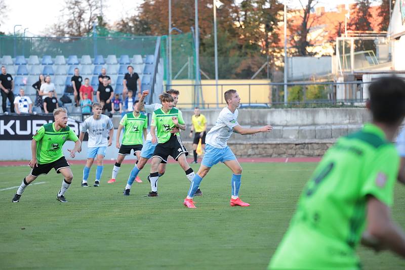Fotbalisté Znojma sehráli první zářijový pátek zápas proti týmu Vrchoviny.