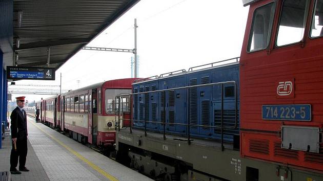 V sobotu krátce po desáté hodině dopolední přijel na znojemské vlakové nádraží cyklovlak s názvem Velo Podyjí.