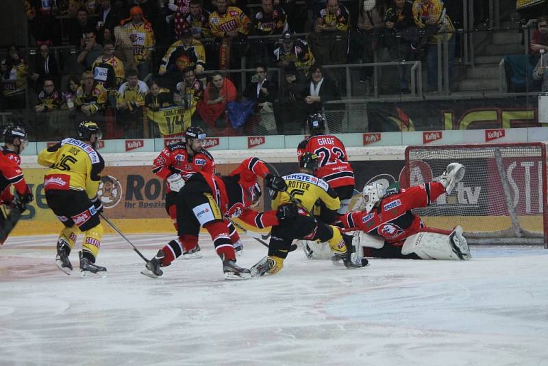 Znojemští hokejisté porazili Vídeň. Derby ovládli 4:3 po samostatných nájezdech.