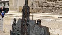 Z letního výletu do Vídně.Model katedrály sv. Štěpána.