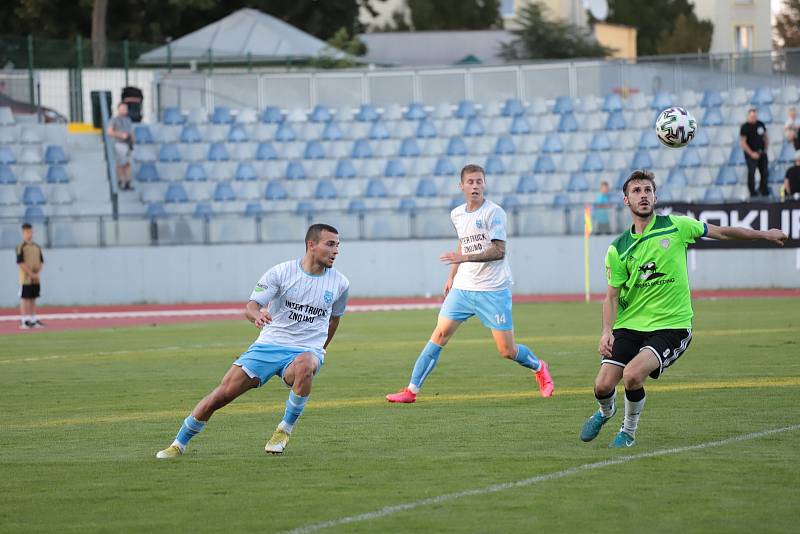 Fotbalisté Znojma sehráli první zářijový pátek zápas proti týmu Vrchoviny.