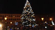 Rozsvícení vánočního stromu v Blansku.