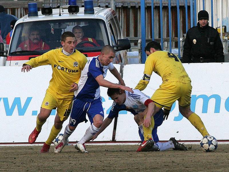 Znojemští fotbalisté porazili pražskou Spartu 2:1.