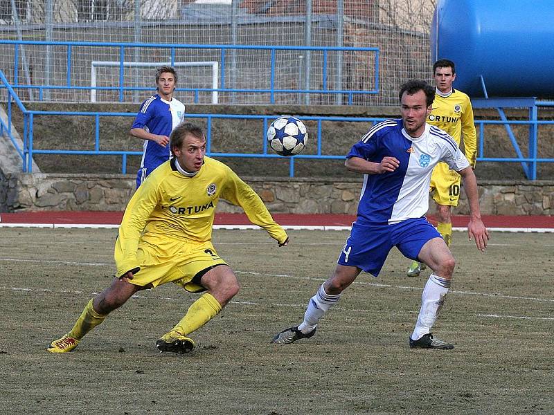 Znojemští fotbalisté porazili pražskou Spartu 2:1.