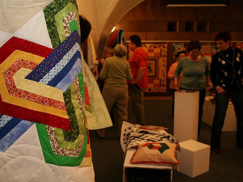 Výstava patchworku ve Znojmě.
