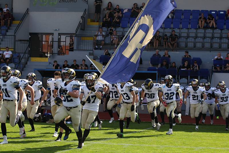 Semifinále třetí rakouské ligy amerického fotbalu mezi Znojmo Knights a Gmunder Rams