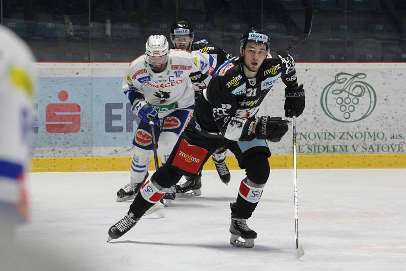 Hokejoví Orli Znojmo sehráli v úterý zápas proti rakouskému Villachu v rámci soutěže EBEL.