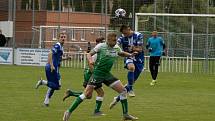 Fotbalisté Znojma (v modrém) remizovali v přípravném utkání proti Bzenci 2:2. Foto: 1. SC Znojmo/Milan Šoba