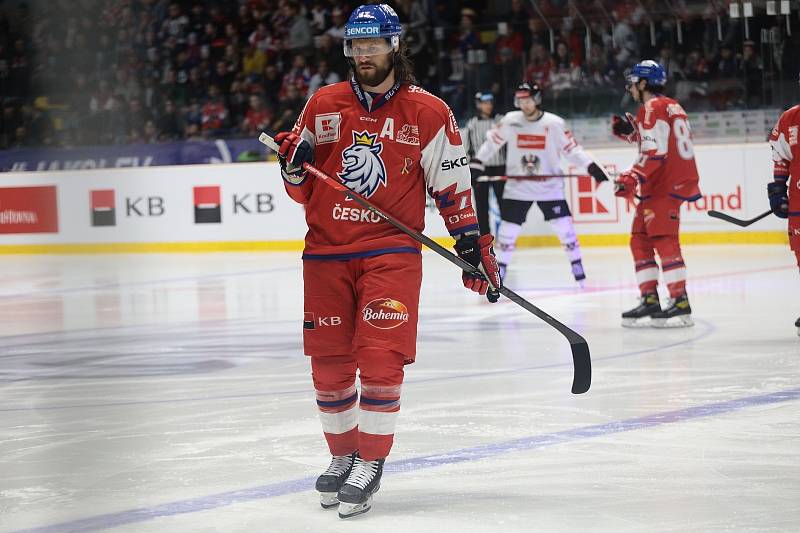 Vyprodaná Nevoga aréna sledovala jasnou výhru české reprezentace 5:1 nad Rakouskem.