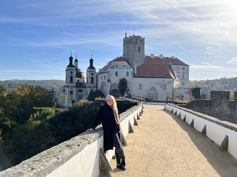 Kateřina Doležalová (na snímku) je nová kastelánka zámku Vranov nad Dyjí. Střídá předchůdce Radka Ryšavého.