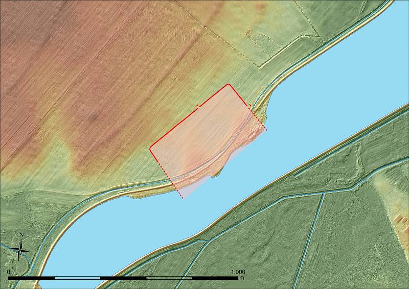 Vojenský tábor Římanů o rozloze zhruba 8 hektarů objevili brněnští archeologové v poli u Drnholce na Břeclavsku. Na snímku aktuální terén.